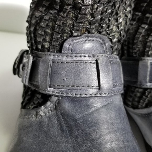 Women's Gray Ankle Boots - Picture 9 of 13